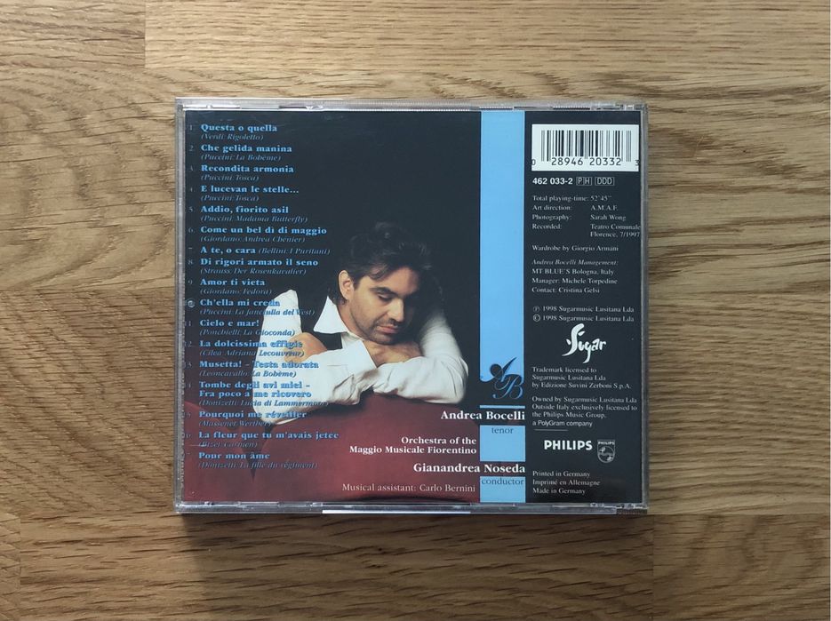 CD Andrea Bocelli - The Opera Album Aria