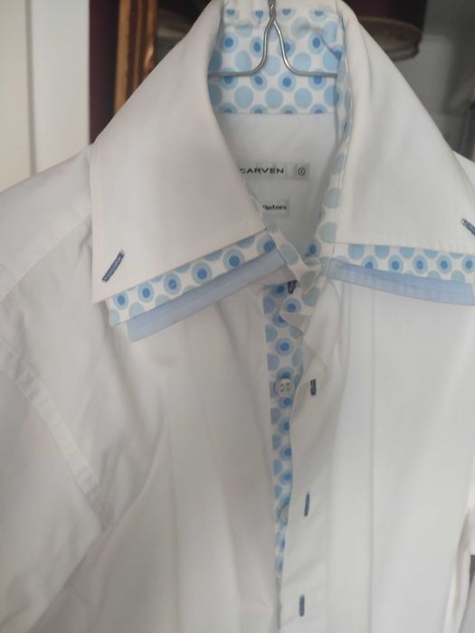 Camisas com colarinho alto italiano