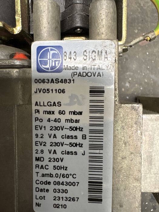 Elektrozawór Sit Sigma 843