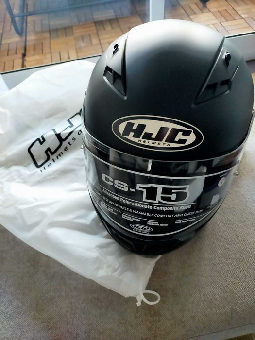 Capacete HJC NOVO, casacos para moto, intercomunicador e apoios