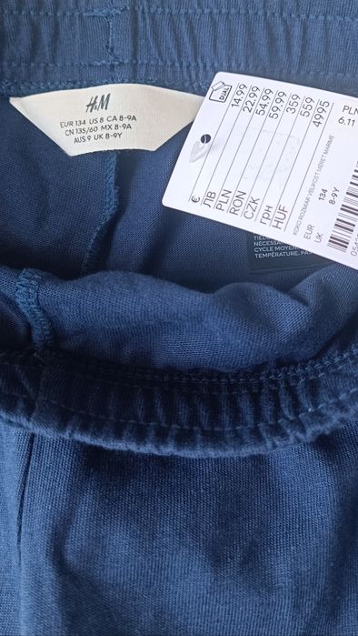 Брендовые темно синие,  тканевые шорты на мальчика H&M