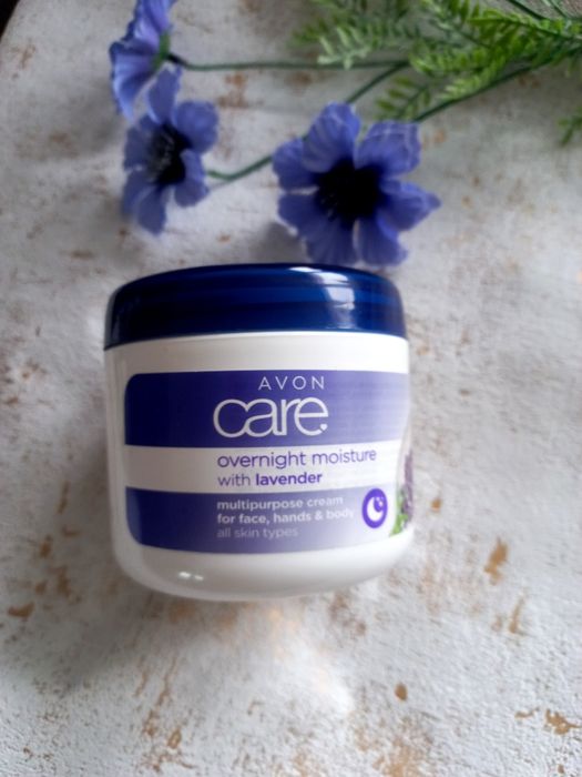 Krem do twarzy ciała rąk duży XXL lawendowy Avon Care lawenda