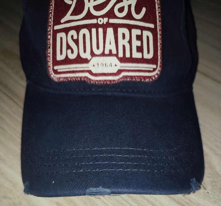 Czapka z daszkiem Dsquared granatowa