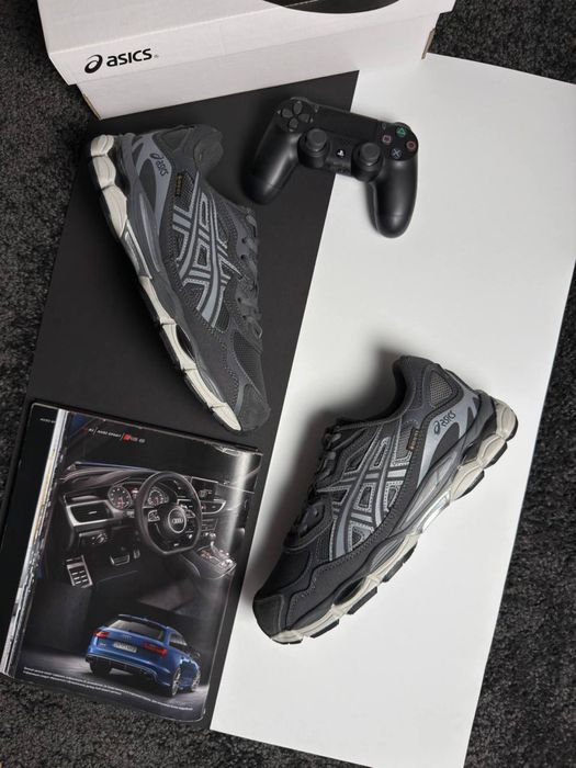 Мужские кроссовки асикс гель ник ASICS Gel-NYC GTX Grey White [41-46]