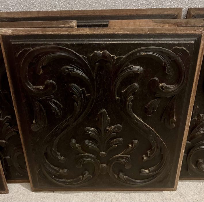 Peças madeira decorativa