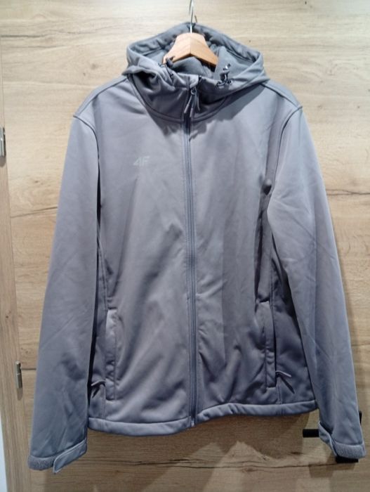 Kurtka softshell wiatroodporna membrana 5000 męska 4F rozmiar XL szara
