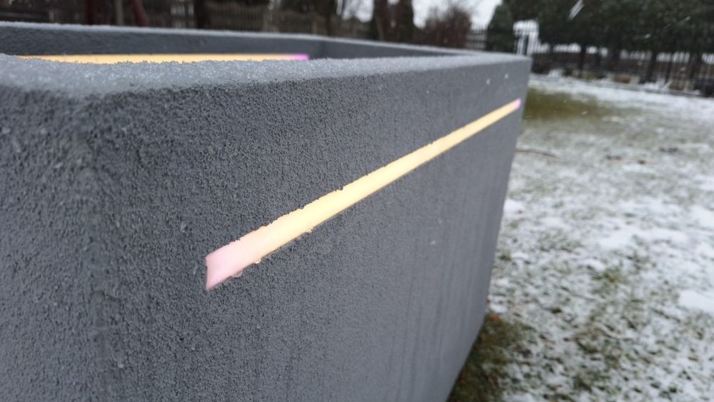 Termo donice ogrodowe tarasowe oświetlenie LED Donica-Termo Doniczka