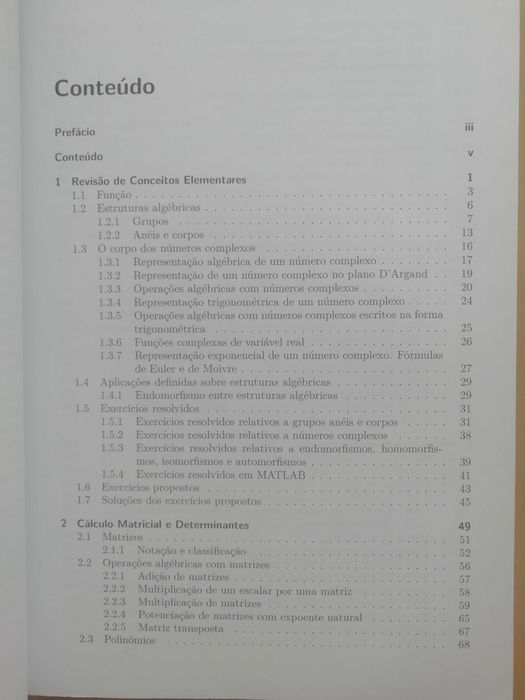 Livro de Álgebra Matricial como novo