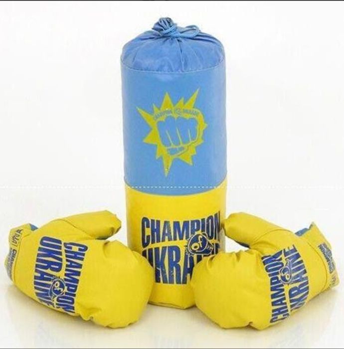 Боксерський набір в куль. "Америка" Малий. рукавички
