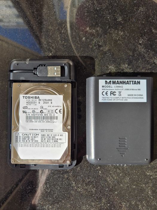 Disco externo 2,5'' Toshiba 120 GB