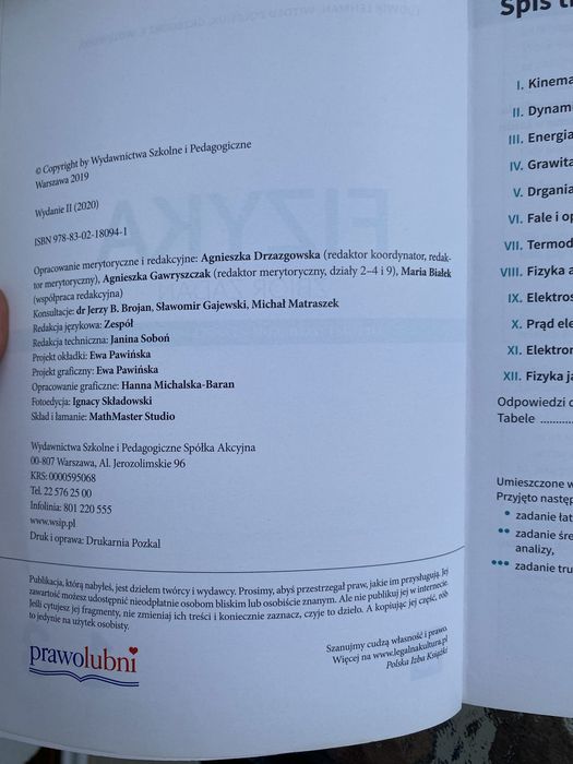 Fizyka zbiór zadań 1-3 liceum i technikum zakres podstawowy