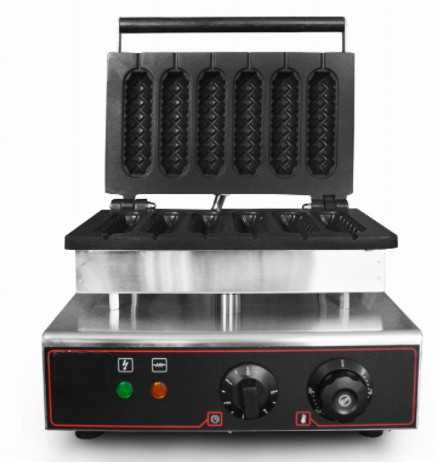 Gofrownica do gofrów na patyku CORN - DOG 6 sztuk gofrów