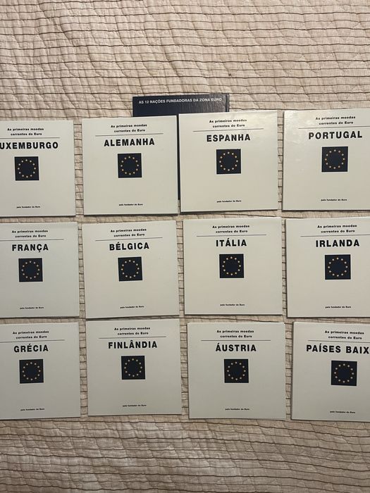 Coleção Completa – As 12 Nações Fundadoras da Zona Euro | 96 Moedas | Philae