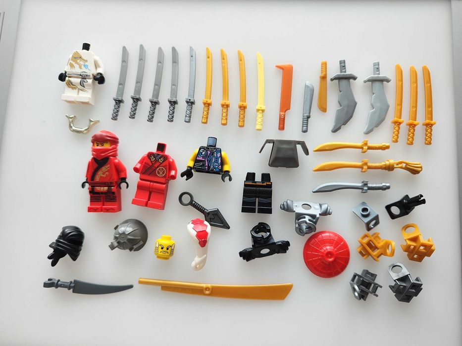 Lego mix NinjaGo i Ninja, różne klocki do zestawów