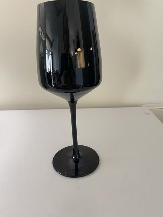Copo vinho preto zara home