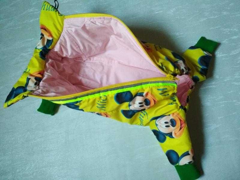 Демисезонний прогулянковий утеплений комбінезон для котикiв, собачок