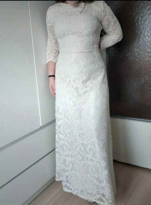 Śliczna , długa sukienka z koronką rozmiar S/M