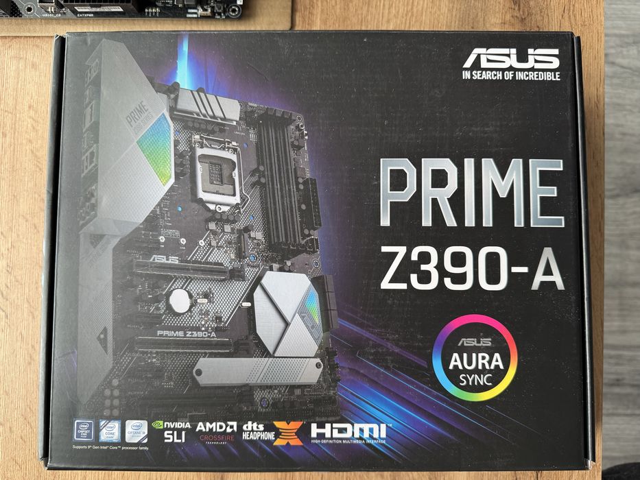 Intel I7 9700k + Asus Prime Z390-A + HyperX DDR4 32Gb + Chłodzenie