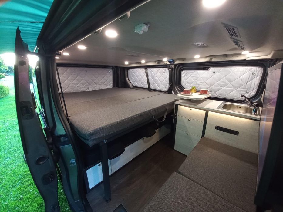 Łóżko Trafic Vivaro Primastar Talento long zabudowa kamper