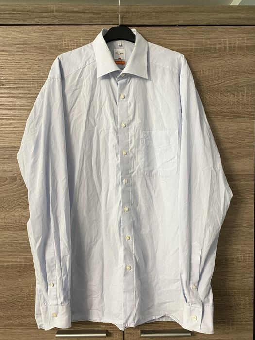 Koszula elegancka Olymp L XL 42 w kratę bawełniana kratkę męska