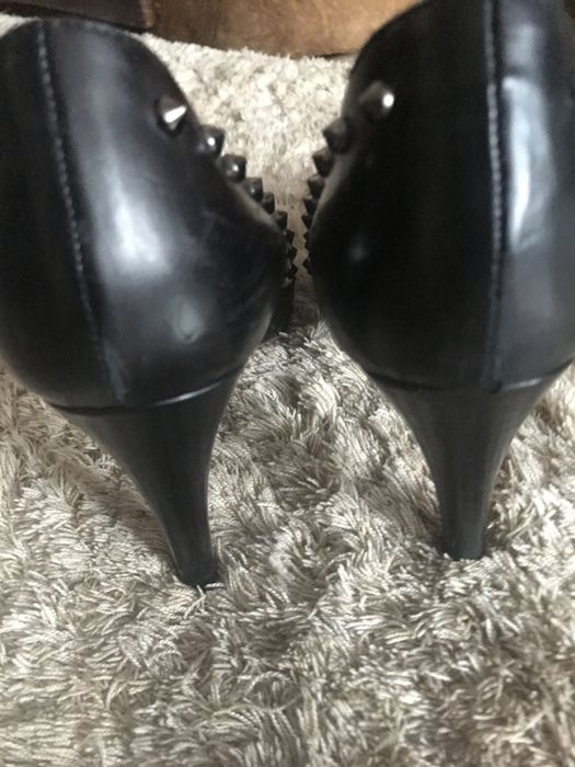 Buty na obcasie damskie  Simple ze skóry 38/24