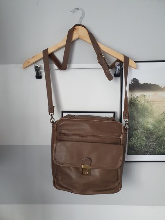 Torba listonoszka vintage leather Creation Gabrielle made in holland