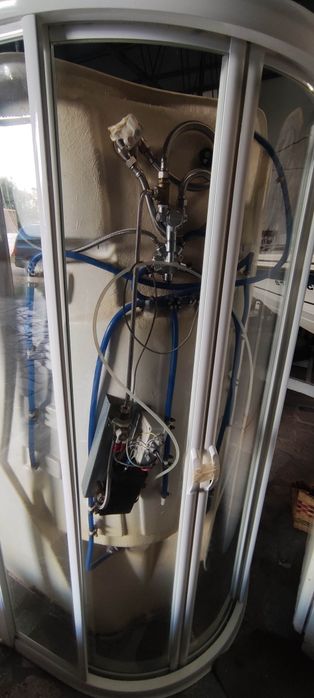 Cabine de duche com hidromassagem e sauna