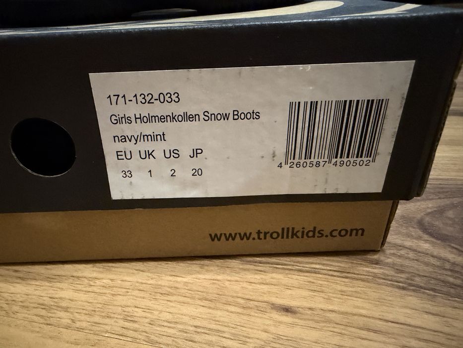 Trollkids Holmenkollen r. 33 buty zimowe śniegowce