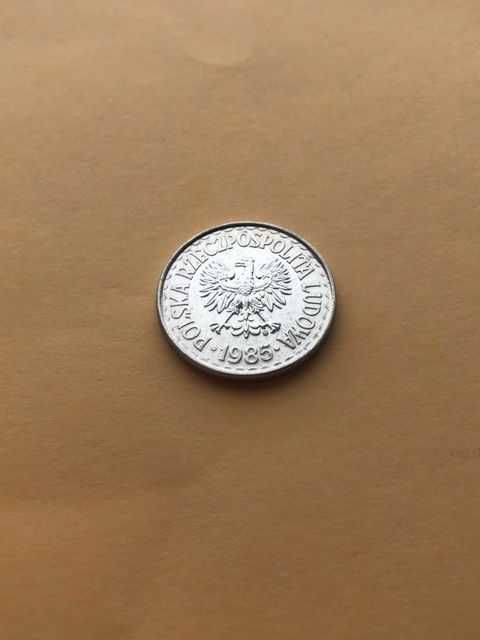 1 złoty - aluminium  . PRL - rok 1985 . Stan I  .
