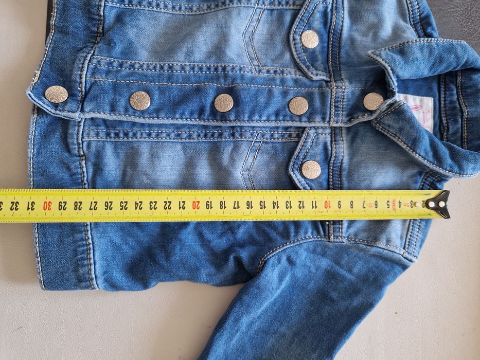 Kurtka 86/92 miękki denim. Jeansowa dla dziewczynki