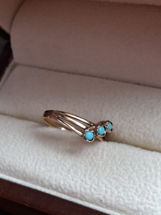 Złoty Warmet stan igła 585 średnica 18,5cm