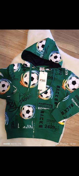 Wyprzedaż bluza piłka jakość premium rozm 170/176