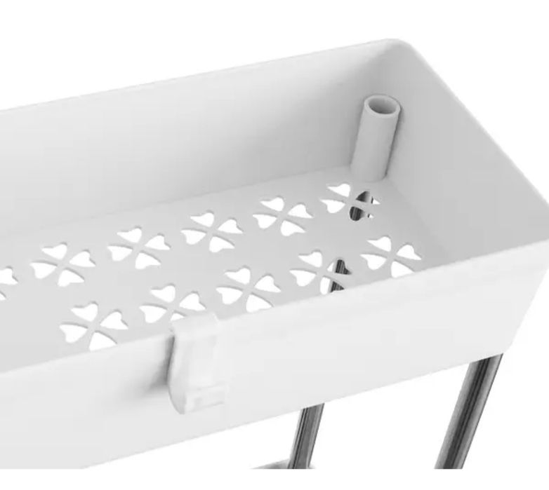 Складна полка (етажерка) для кухні та ванної на колесах