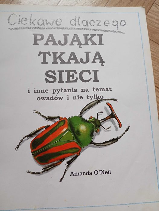 ,,Ciekawe dlaczego pająki tkają sieć"