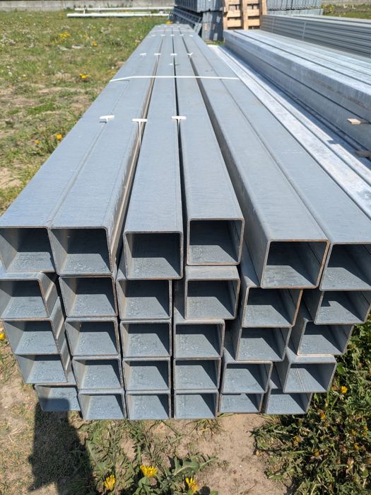 80x80x3 Profile zamknięte ocynk słup rury ogrodzenie brama