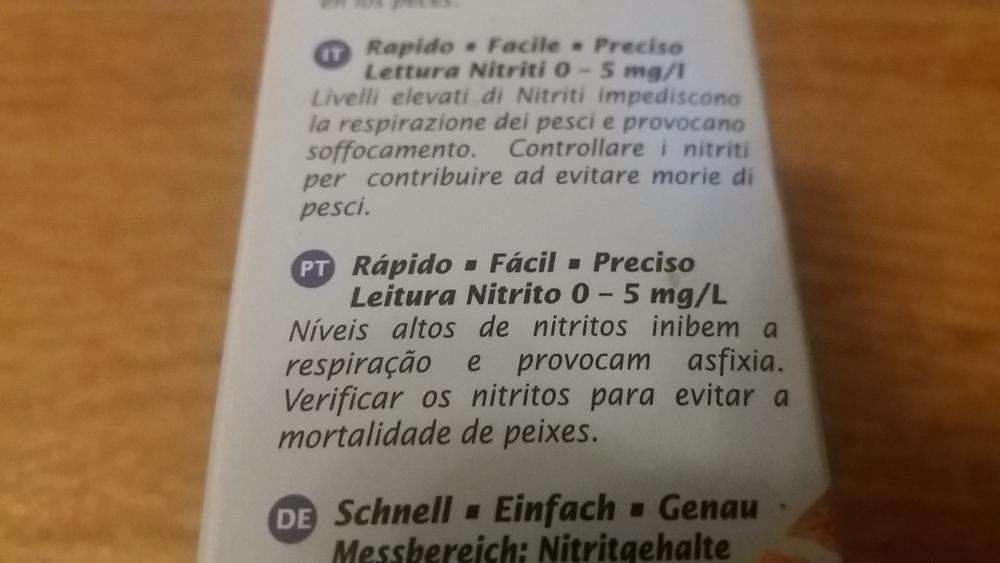 API Nitrite (NO 2-) Teste Kit