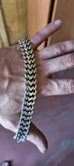 Срібний браслет 60г Панцир 2х чоловічий мужской серебряный браслет 925