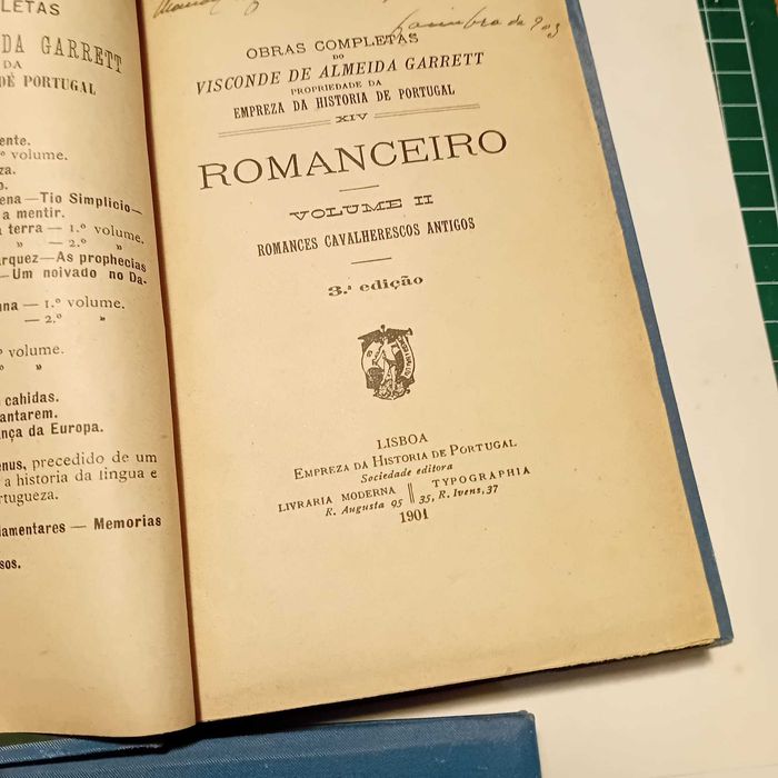 Almeida Garret, Romanceiro (3 vol., 1900)