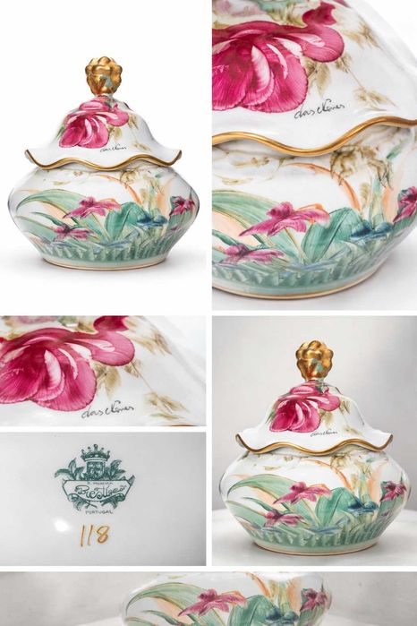 Hand-painted ceramic candy box447132836111339520
