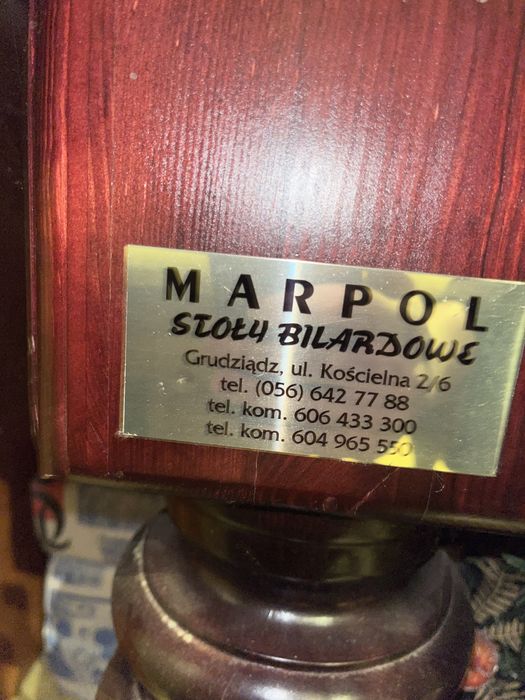 Stół bilardowy hetman 8ft (płyta kamienna) + 14 krzesl