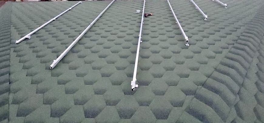 Комплект  кріплень для сонячних панелей в 1 ряд 5 панелей