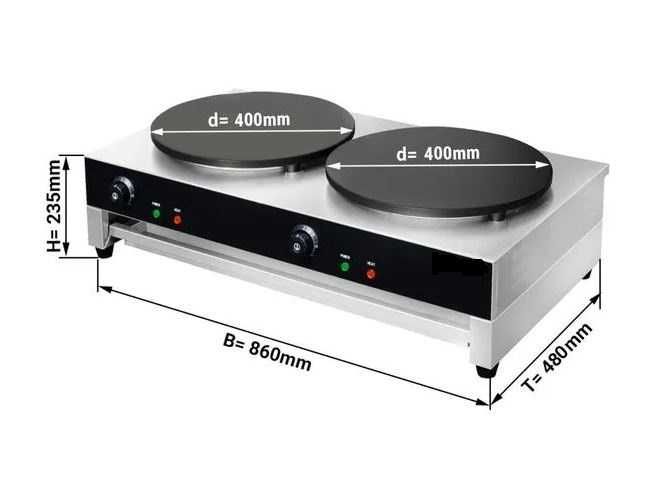Máquina de crepes com bancada de trabalho refrigerada equipamento novo