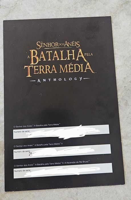 RARO! Senhor dos Anéis: Batalha pela Terra Média - Edição Anthology PC