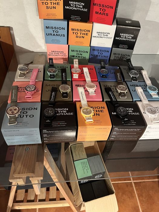 Relógios swatch x omega mission to the moon