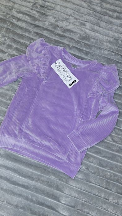 Bluza welurowa dziewczęce