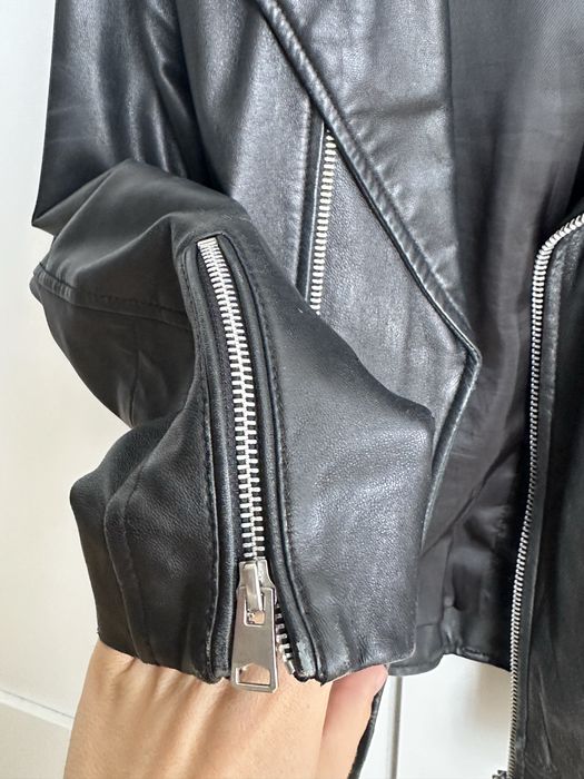 Skórzaba kurtka biker S Mango