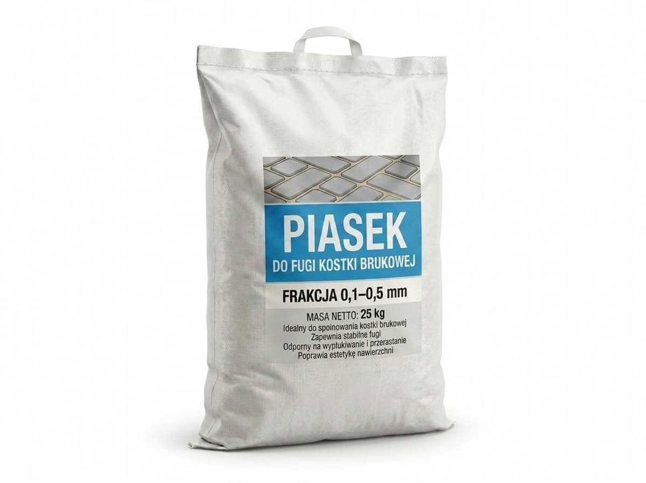 Piasek Kwarcowy Suszony 0,1–0,5 mm do Fugowania Kostki Brukowej