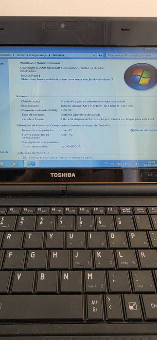 Portátil Toshiba NB500-12P Verde Teclado Espanhol