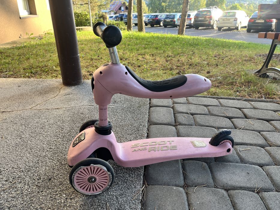 Hulajnoga 2w1 scoot and ride różowa