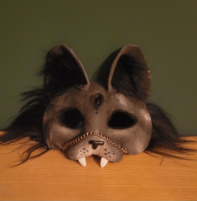 Maska therian / mroczny kot